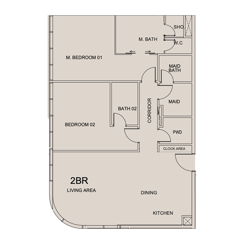 2 bedroom Apartments -  Cotier House 2