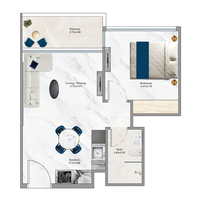 1 bedroom Apartments -  Aspirz