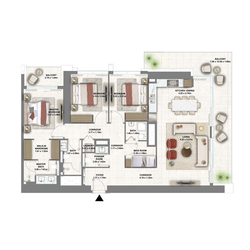 3 bedroom Apartments -  Montiva by Vida