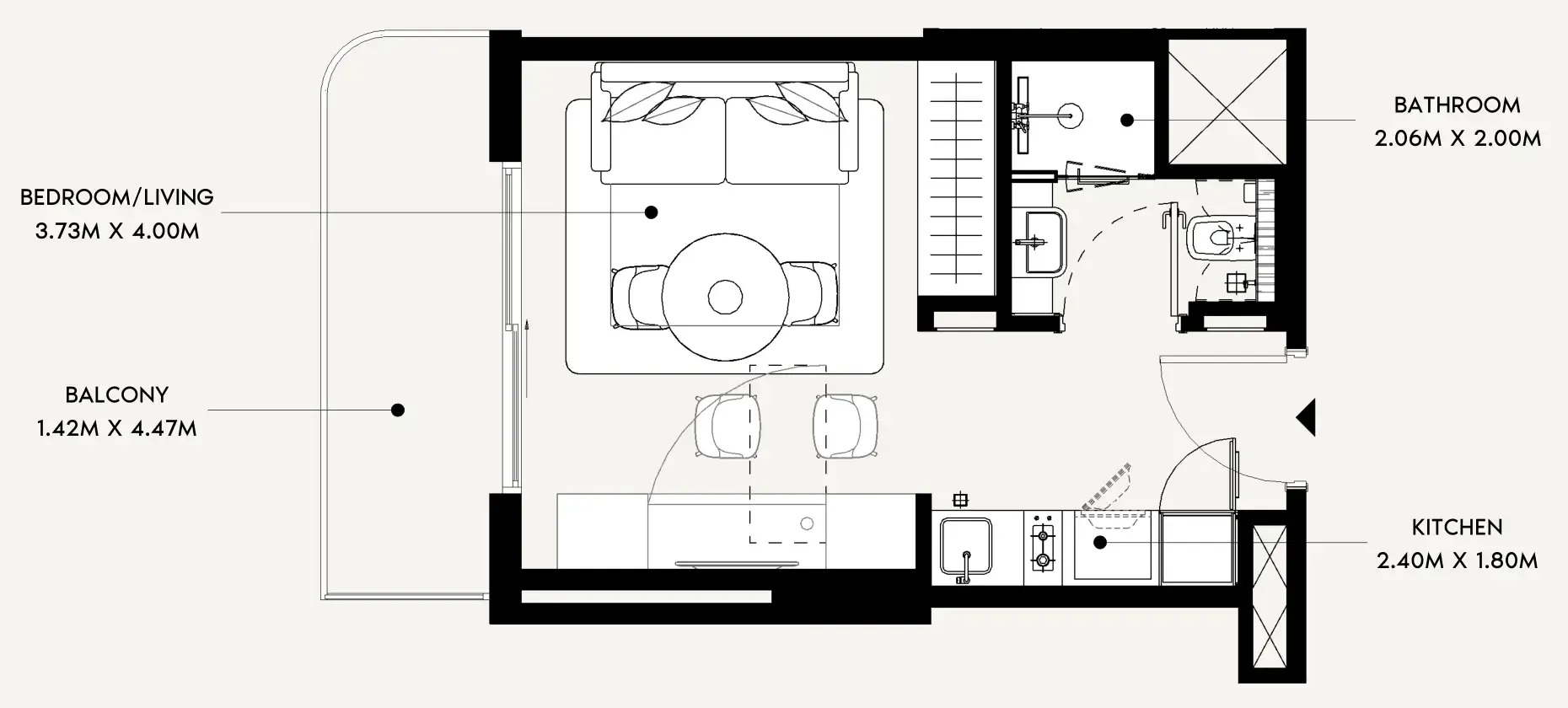 0.0 bedroom apartments -  Azizi Leily
