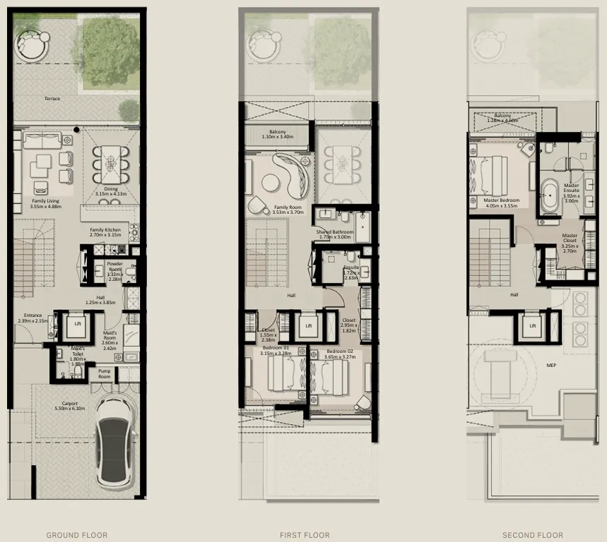 3.0 bedrooms townhouse -  Nad Al Sheba Gardens Phase 11