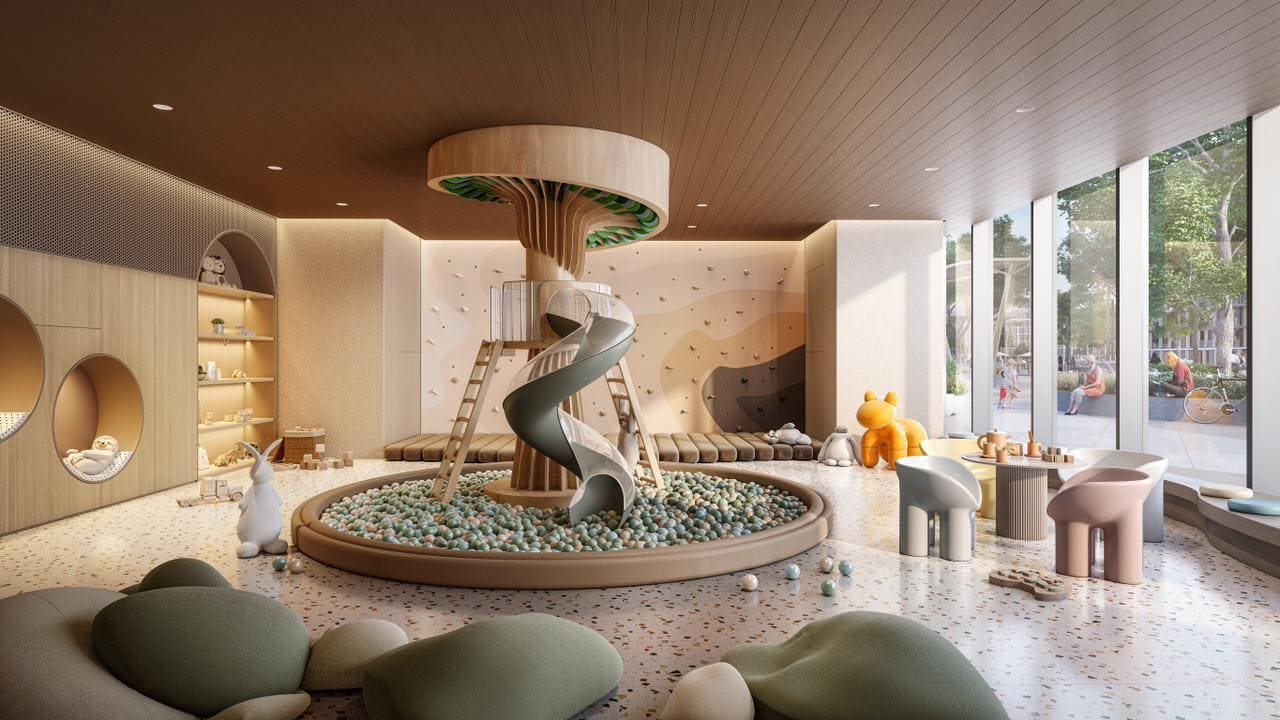 Indoor and outdoor Kids play areas