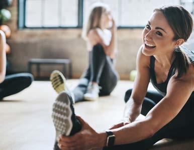 Yoga and meditation areas