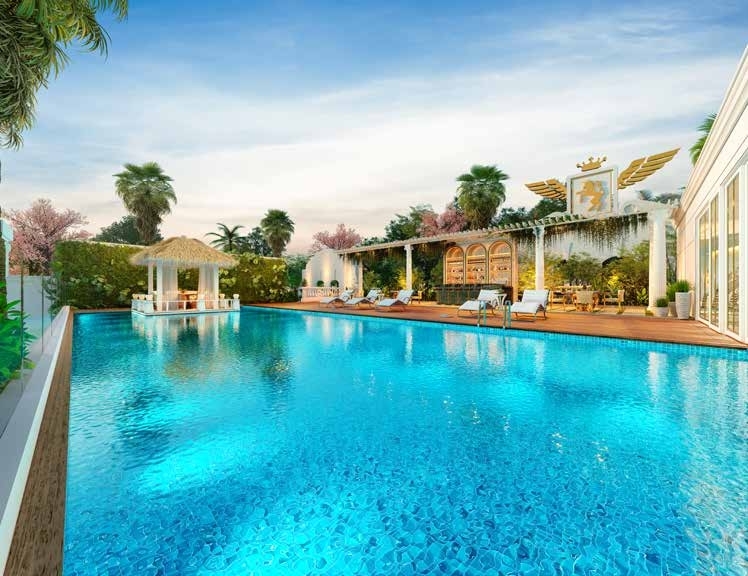 Submerged Water Loungers